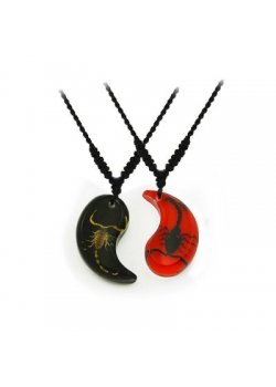 Ying-Yang Scorpion Necklaces